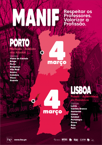 Manifestação de Professores no Porto
