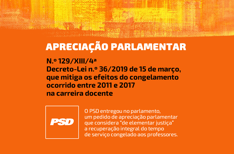 PSD - Pedido de apreciação parlamentar