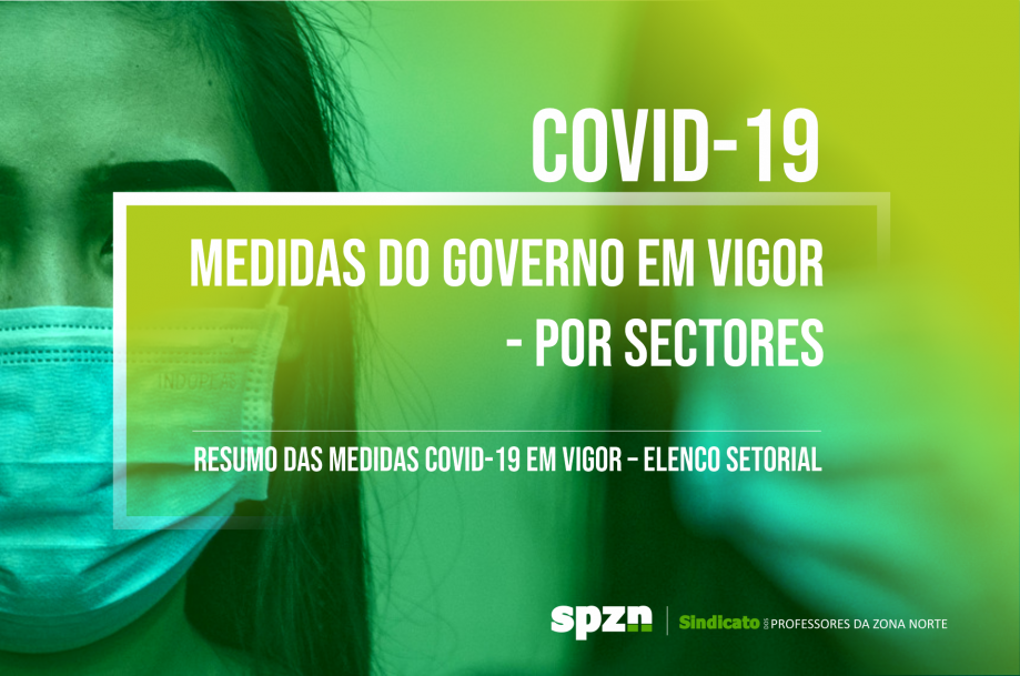 COVID-19: MEDIDAS DO GOVERNO EM VIGOR - POR SECTORES