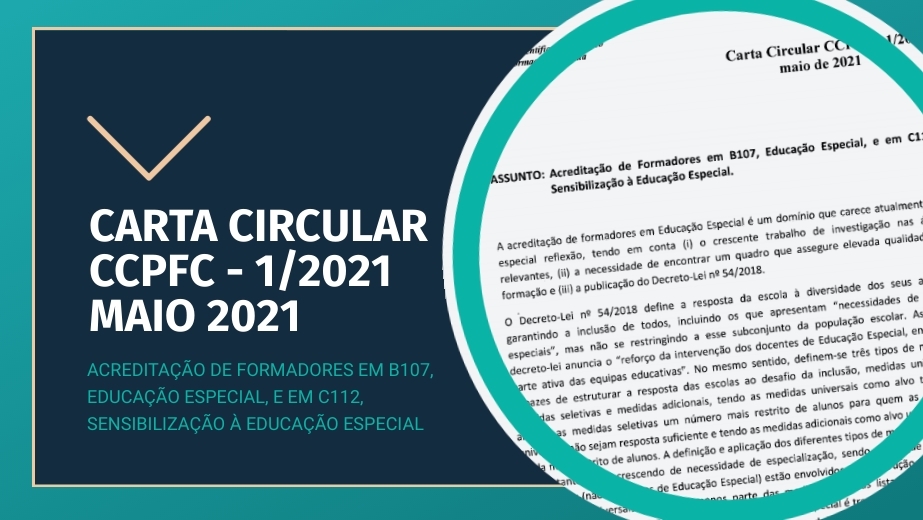 Carta Circular CCPFC - 1/2021 maio de 2021