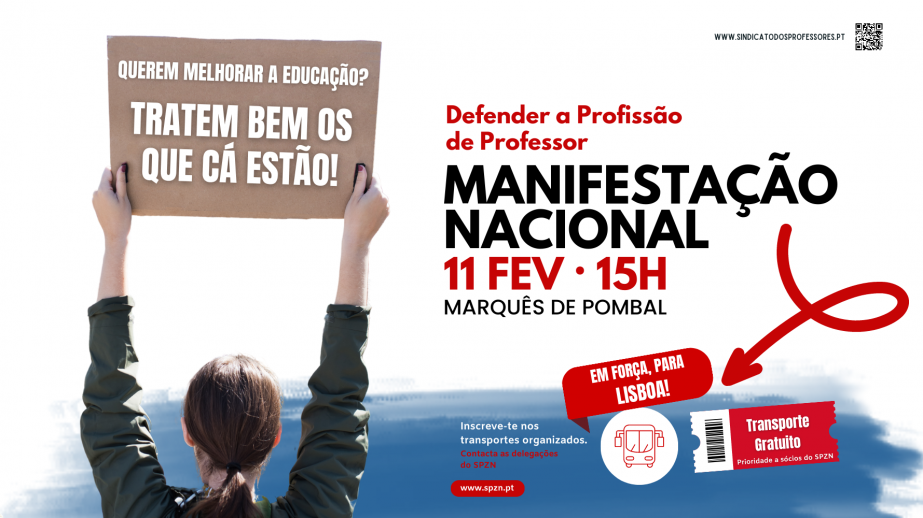 MANIFESTAÇÃO NACIONAL - 11 FEVEREIRO 2023