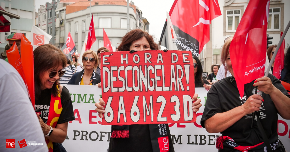 Greve Nacional de Professores assinalada no Porto e Lisboa com desfiles de protesto